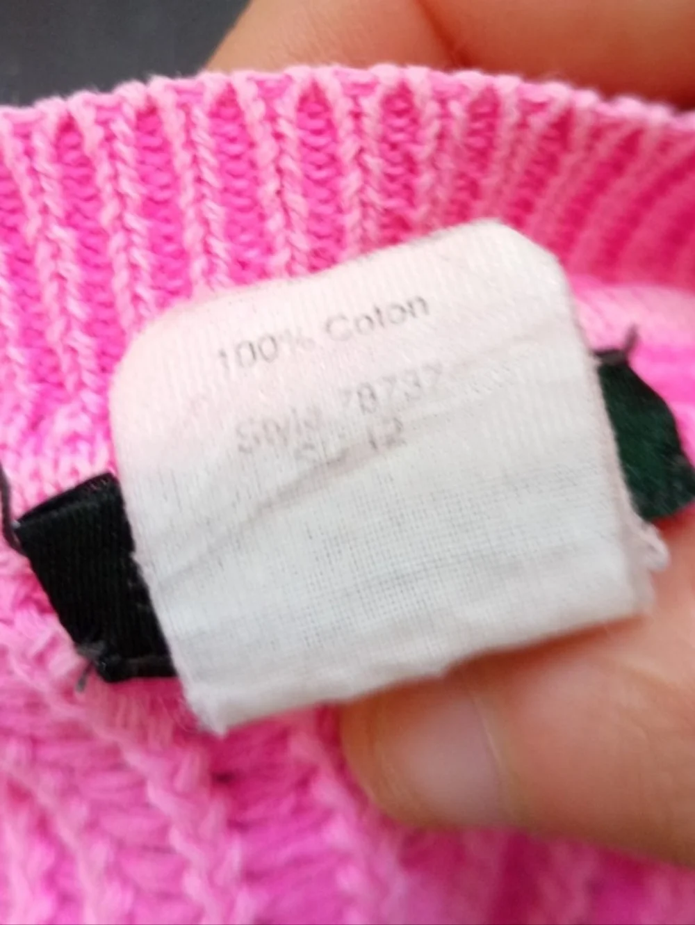 ๐ค J. Crew neon pink 100% cotton sweater - Picture 9 of 9